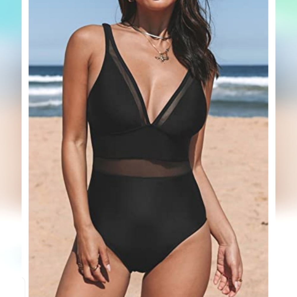 Mesh Peekaboo Swimsuit XL-1X Goth Emo AGF